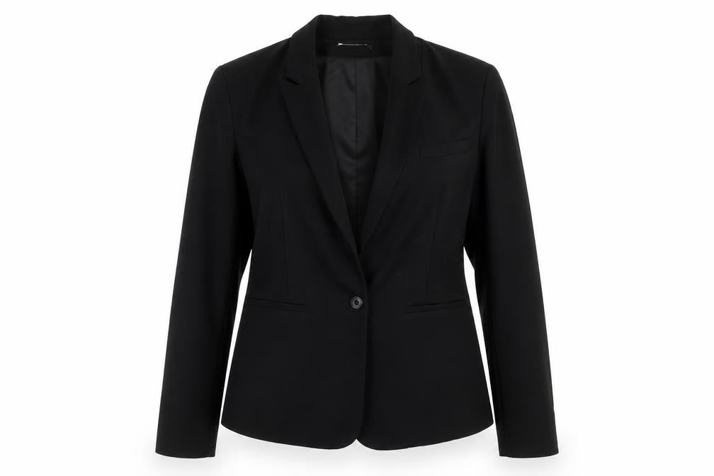 Y.A.S Womens Black Regular Fit One-Button Blazer Jacket Size L