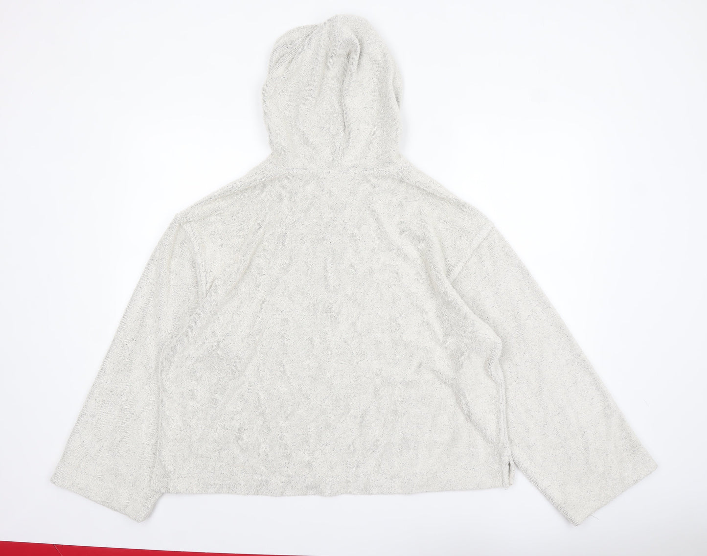 Weekday Womens Beige Hooded Pullover Sweatshirt Size M Relaxed Fit