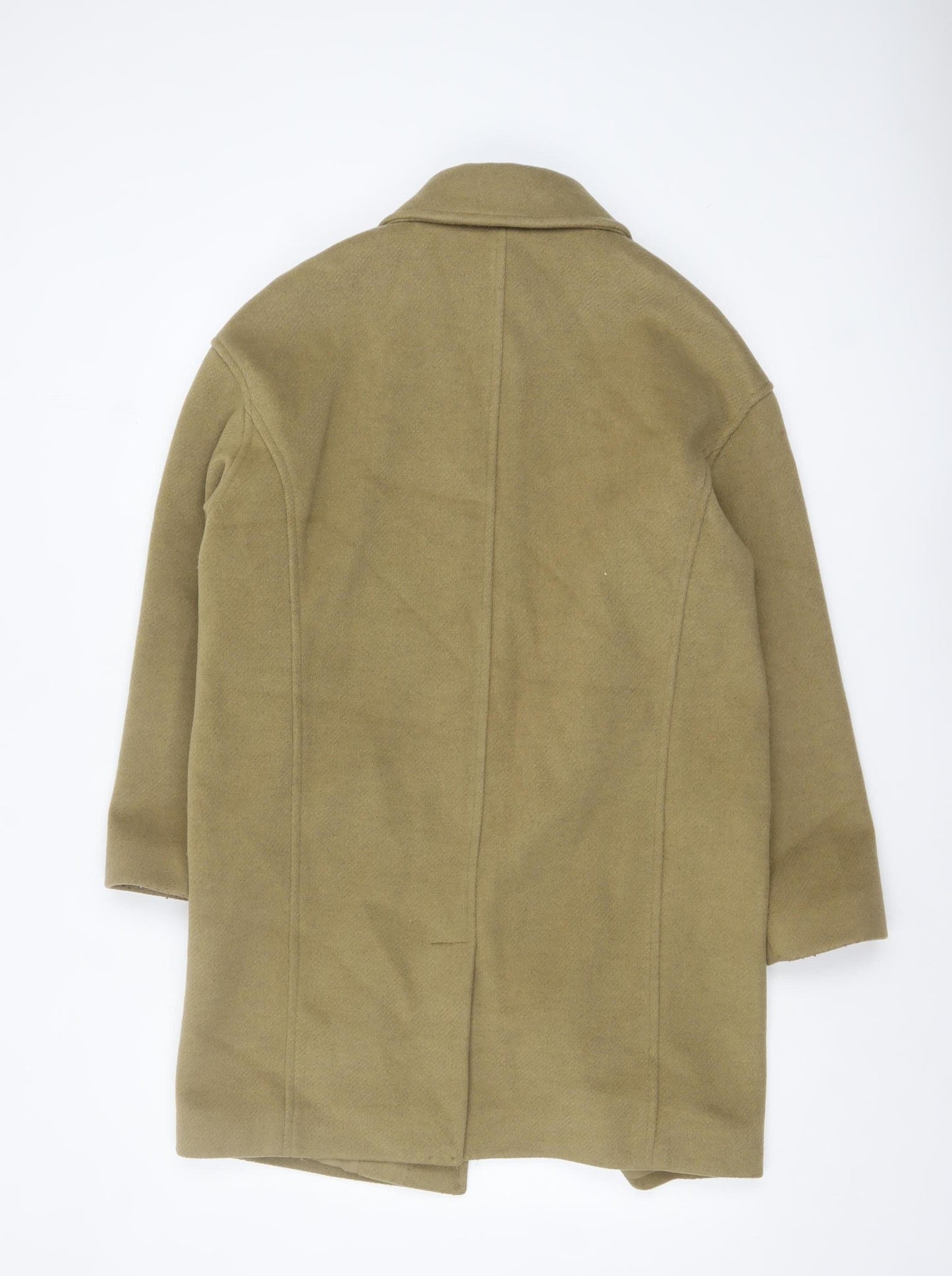 Marks and Spencer Womens Beige Regular Fit Overcoat Size 10