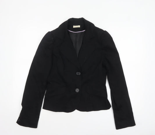 Miss Selfridge Women's Black Size 12 Classic Tailored Blazer Jacket