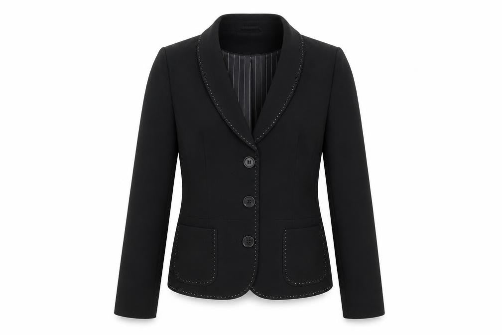 Next Women's Black Size 8 Shawl Collar Tailored Blazer