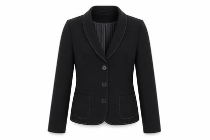 Next Women's Black Size 8 Shawl Collar Tailored Blazer