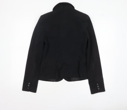 Next Women's Black Size 8 Shawl Collar Tailored Blazer