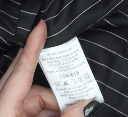 Next Women's Black Size 8 Shawl Collar Tailored Blazer