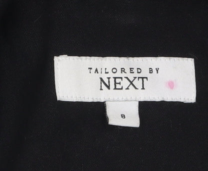 Next Women's Black Size 8 Shawl Collar Tailored Blazer