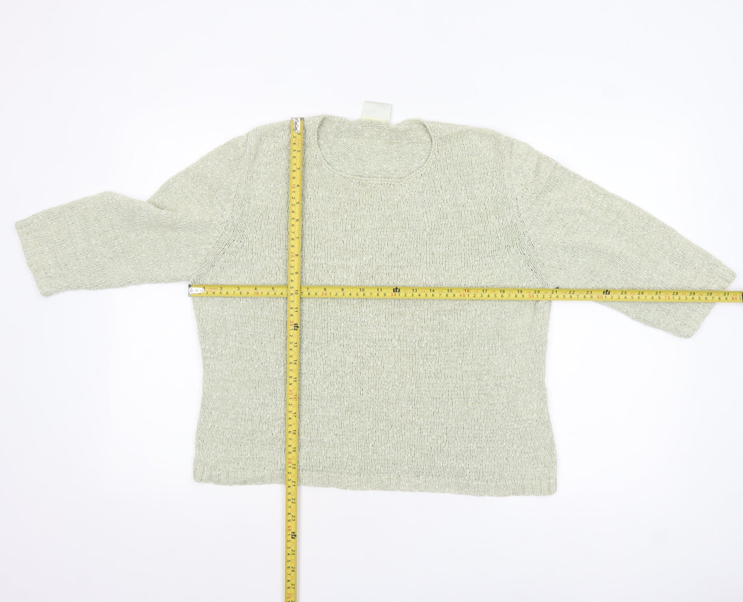 Eastex Women’s Beige Knit Pullover Jumper UK 12 3/4 Sleeve