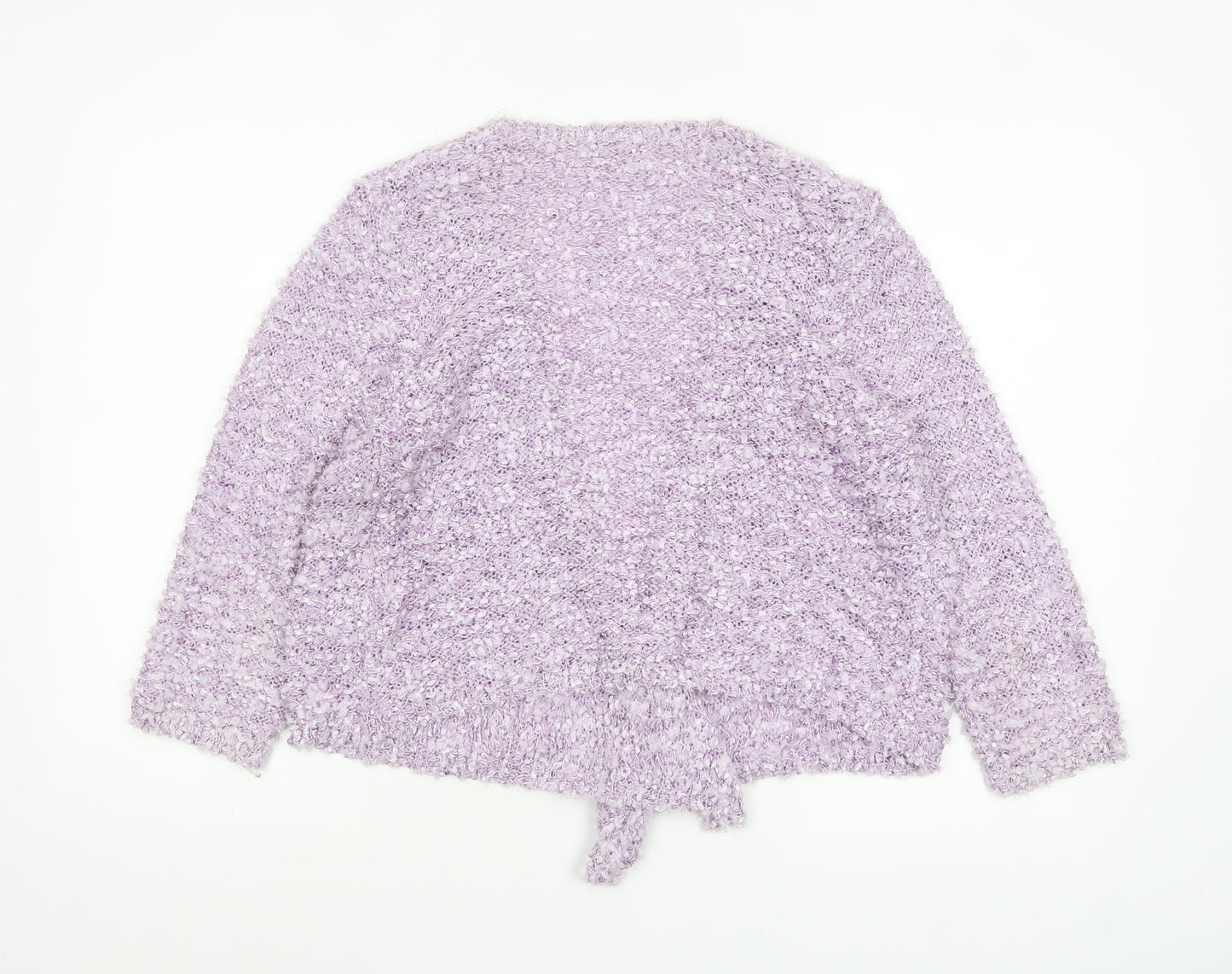 Urban by XENO Women's Purple Sequin Knit Cardigan Size M Relaxed Fit