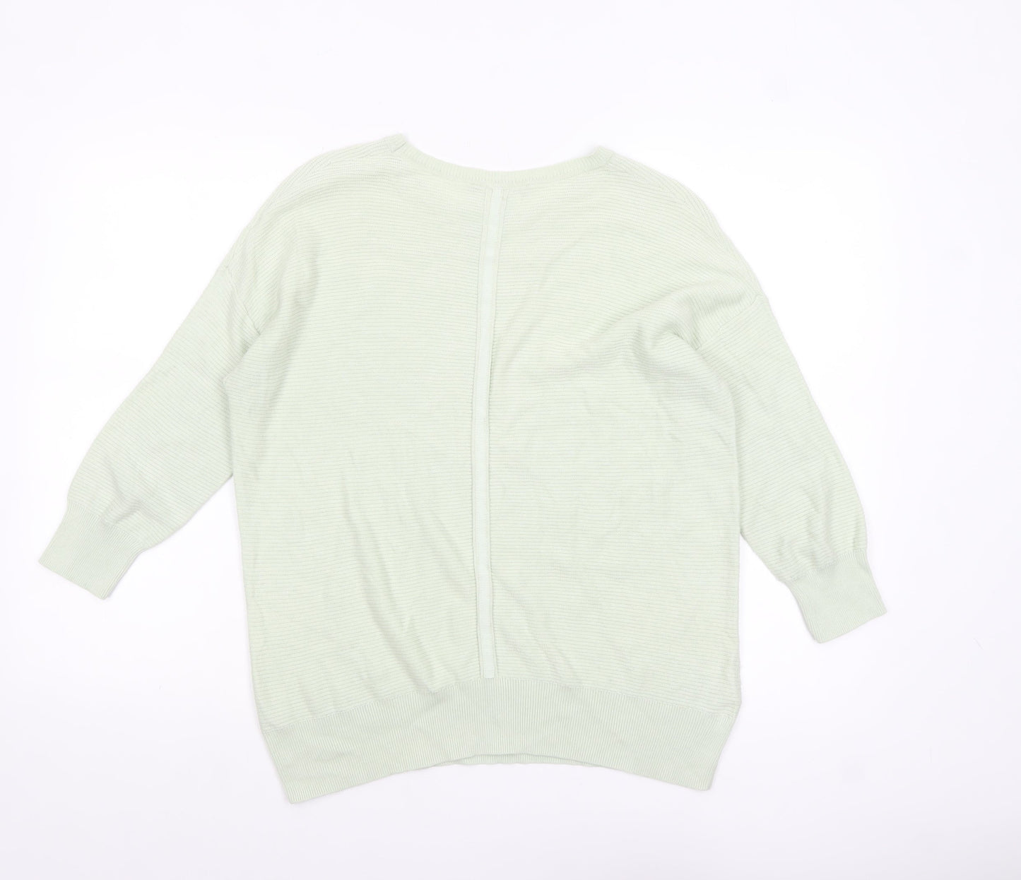 Laura Ashley Women Green Size 10 Crew Neck Lightweight Pullover Jumper