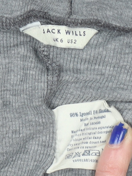Jack Wills Womens Grey Slim Fit Jogger Trousers Size 6