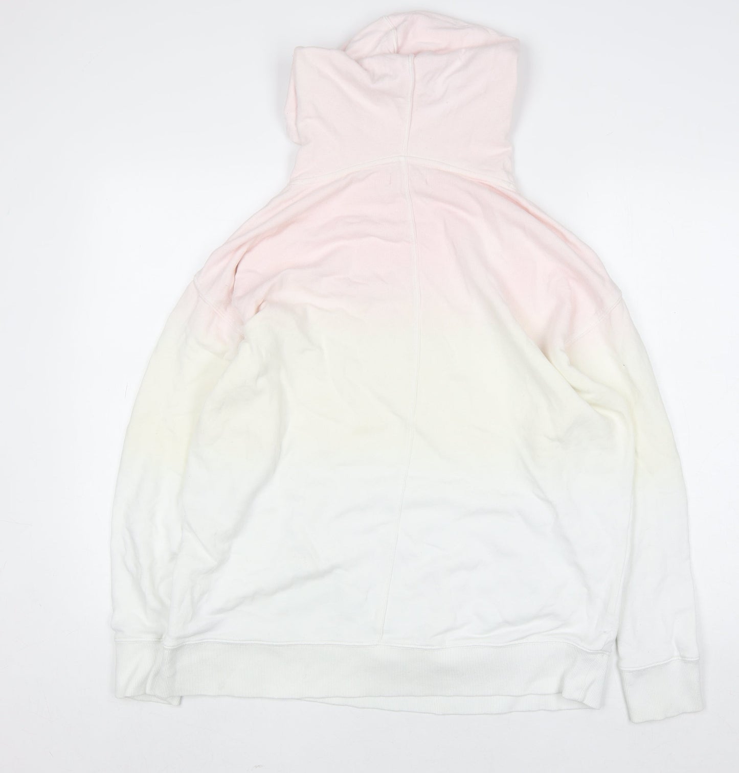 Hush Womens Pink Ombre Pullover Hoodie Size M Organic Cotton