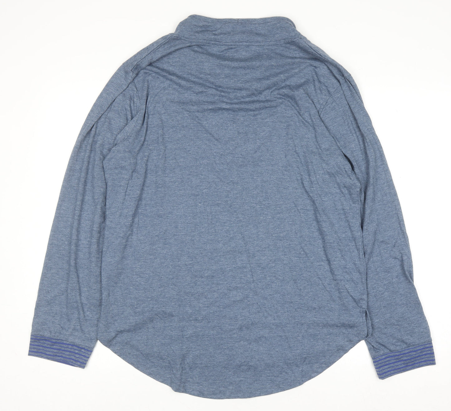 Jason Wu Men’s Blue Long Sleeve High Neck Casual Top Size L
