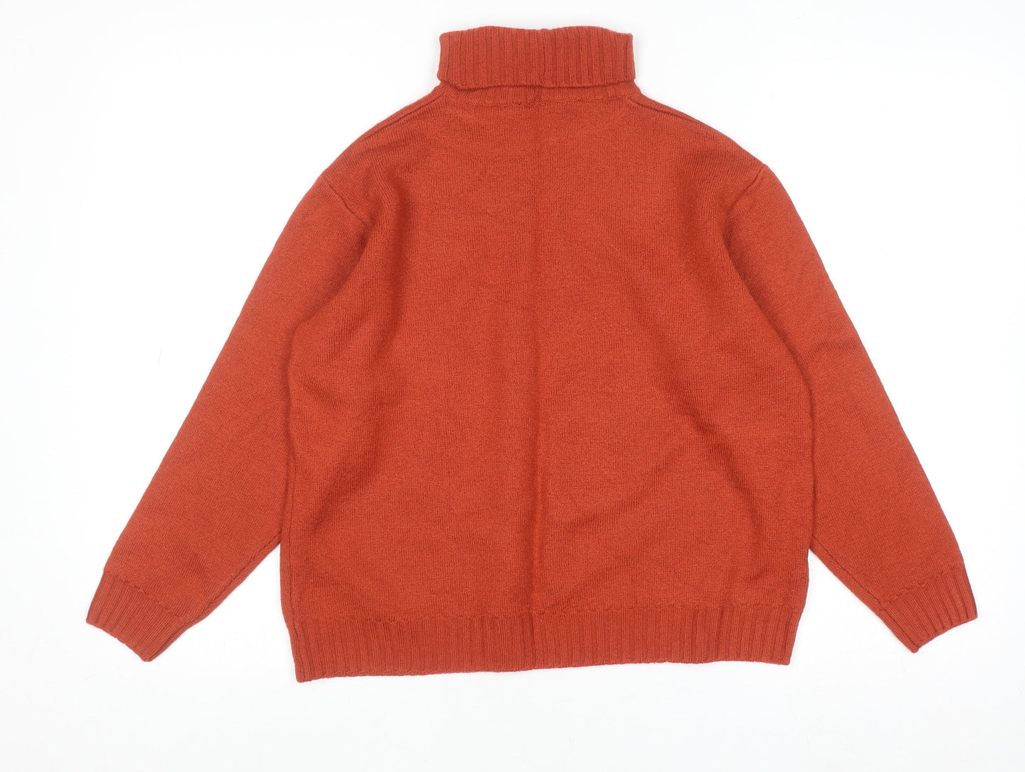 Artigiano Women’s Red Roll Neck Pure New Wool Jumper Size 16