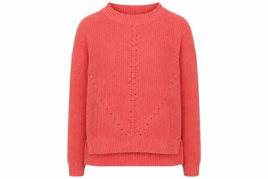 FatFace Women’s Pink Cotton Mock Neck Knit Jumper Size 12