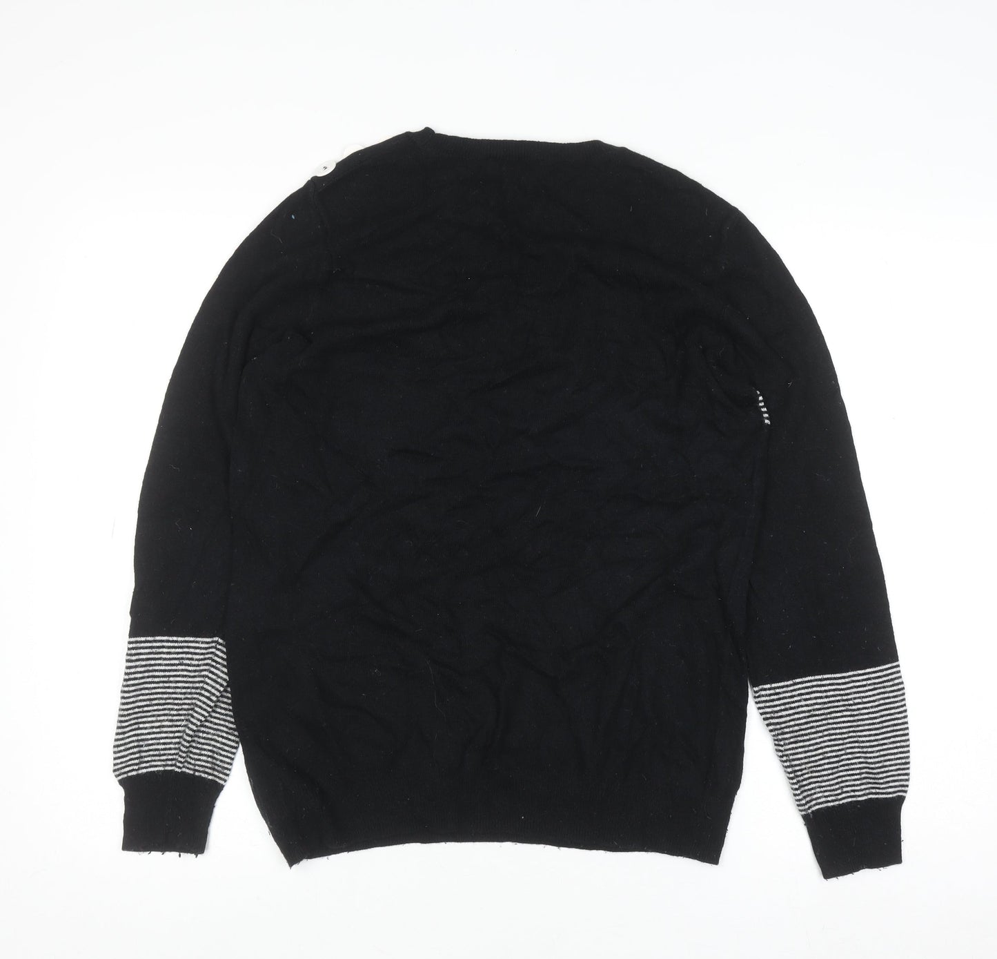 Mint Velvet Women's Black Rock & Roll Knit Jumper Medium