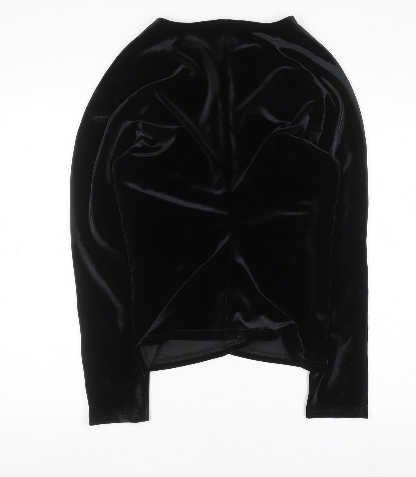 Marks and Spencer Women’s Black Velvet Long Sleeve Blouse Size 12