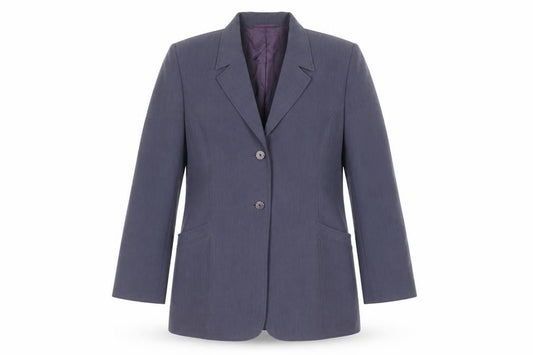 Country Casuals Women Blue Size 14 Wool Blend Single-Breasted Blazer