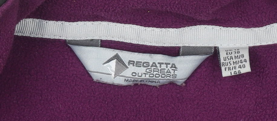 Regatta Great Outdoors Women's Black Softshell Full Zip Jacket Size 10