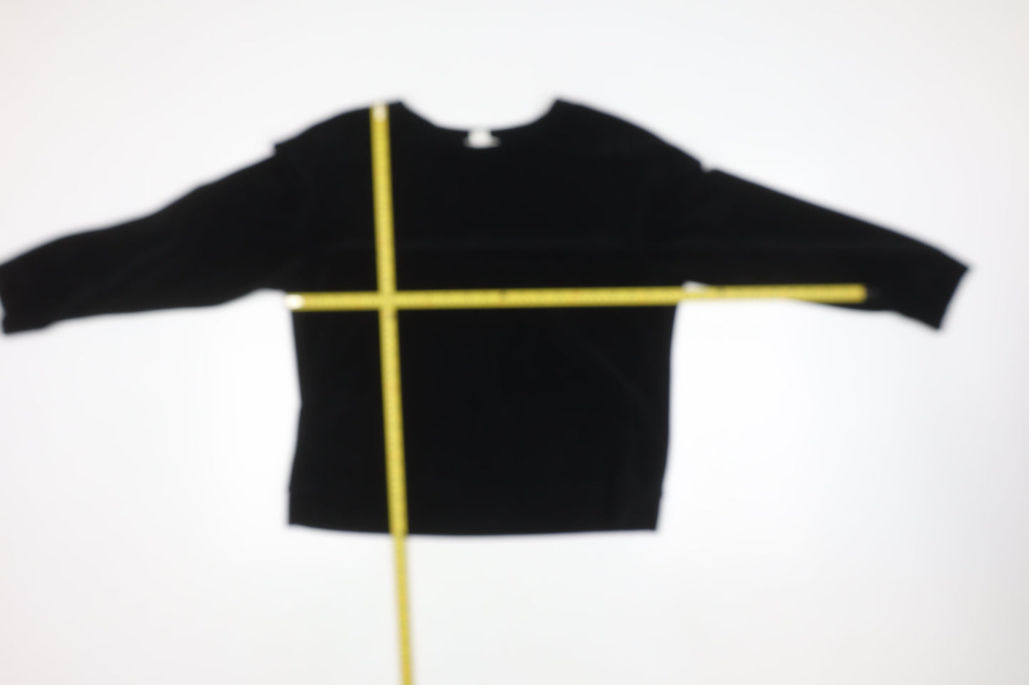 H&M Women’s Black Velvet Long Sleeve Pullover Jumper Size 12