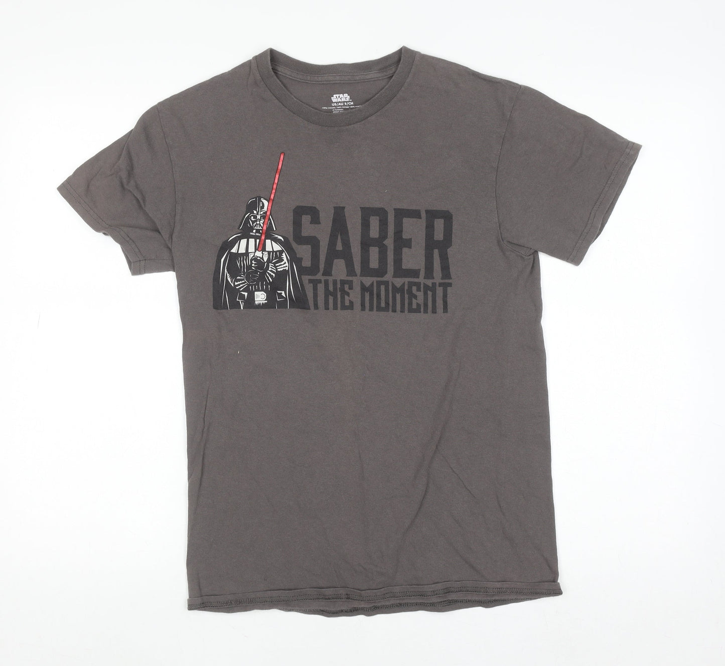 Disney Star Wars Men's Grey Darth Vader Graphic T-Shirt Size S