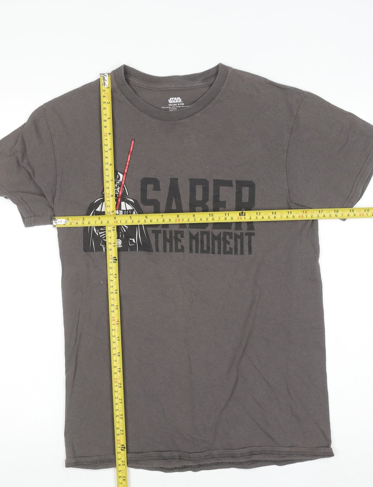 Disney Star Wars Men's Grey Darth Vader Graphic T-Shirt Size S