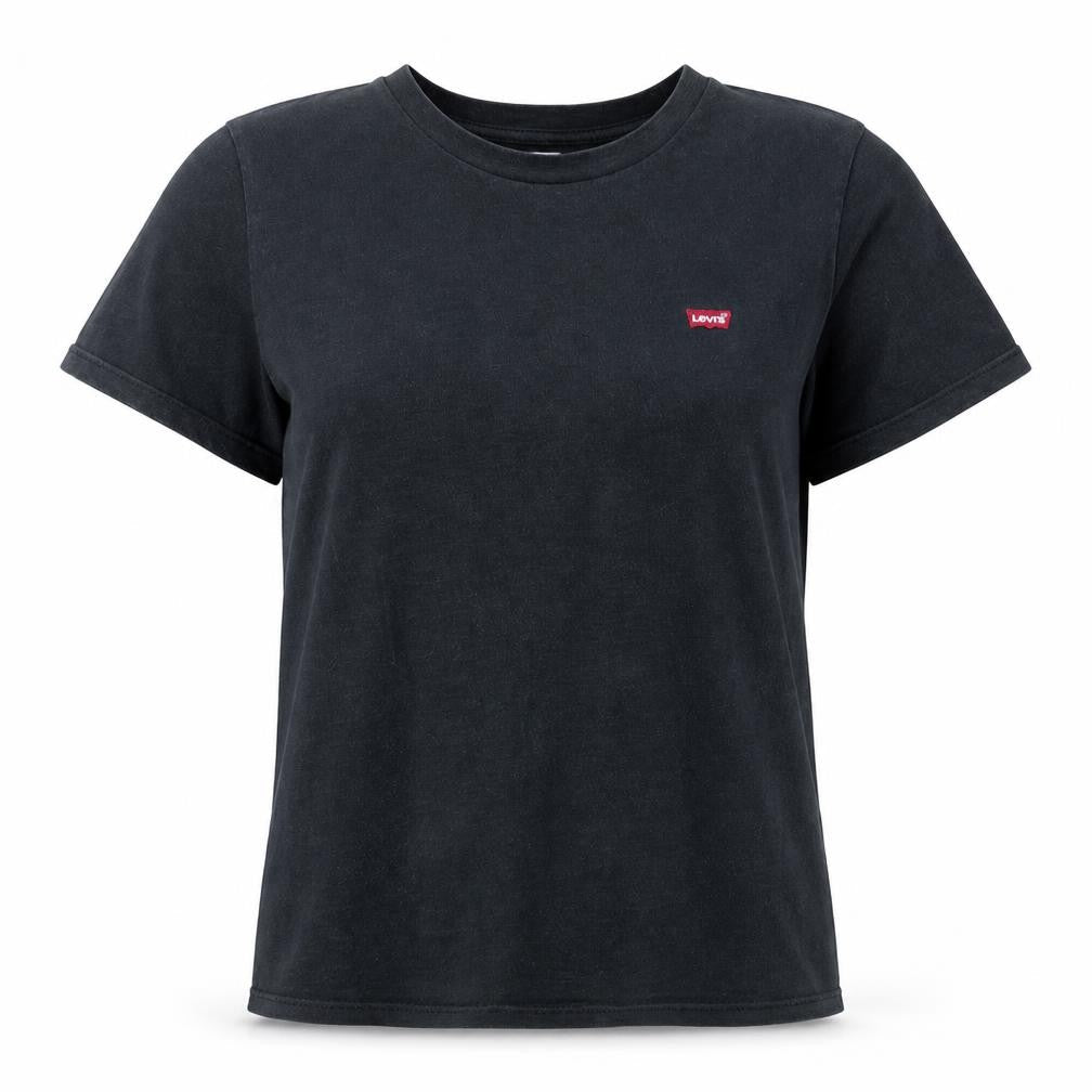 Levi's Women's Black Cotton Basic T-Shirt Size S