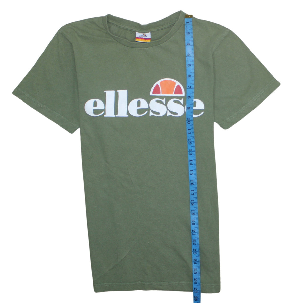 Ellesse Womens Green Size 6 Logo Crew Neck T-Shirt