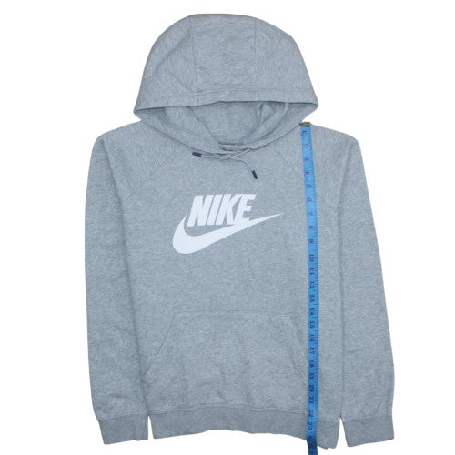 Nike Men's Grey Pullover Hoodie L Sports Fleece Sweatshirt