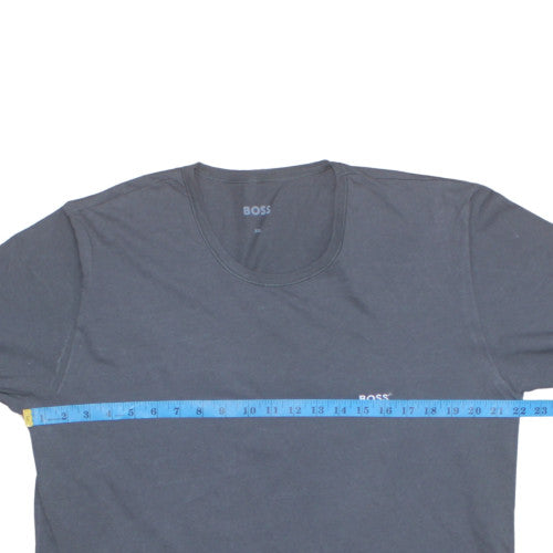 BOSS Mens Grey Short Sleeve Crew Neck Cotton T-Shirt XXL
