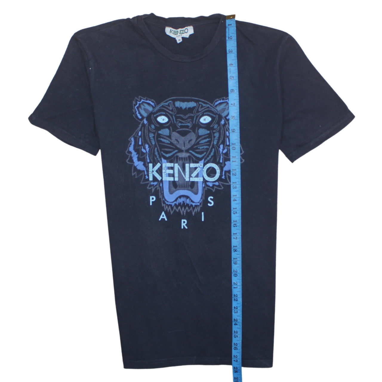 Kenzo Men Black Embroidered Tiger Logo T-Shirt Size M