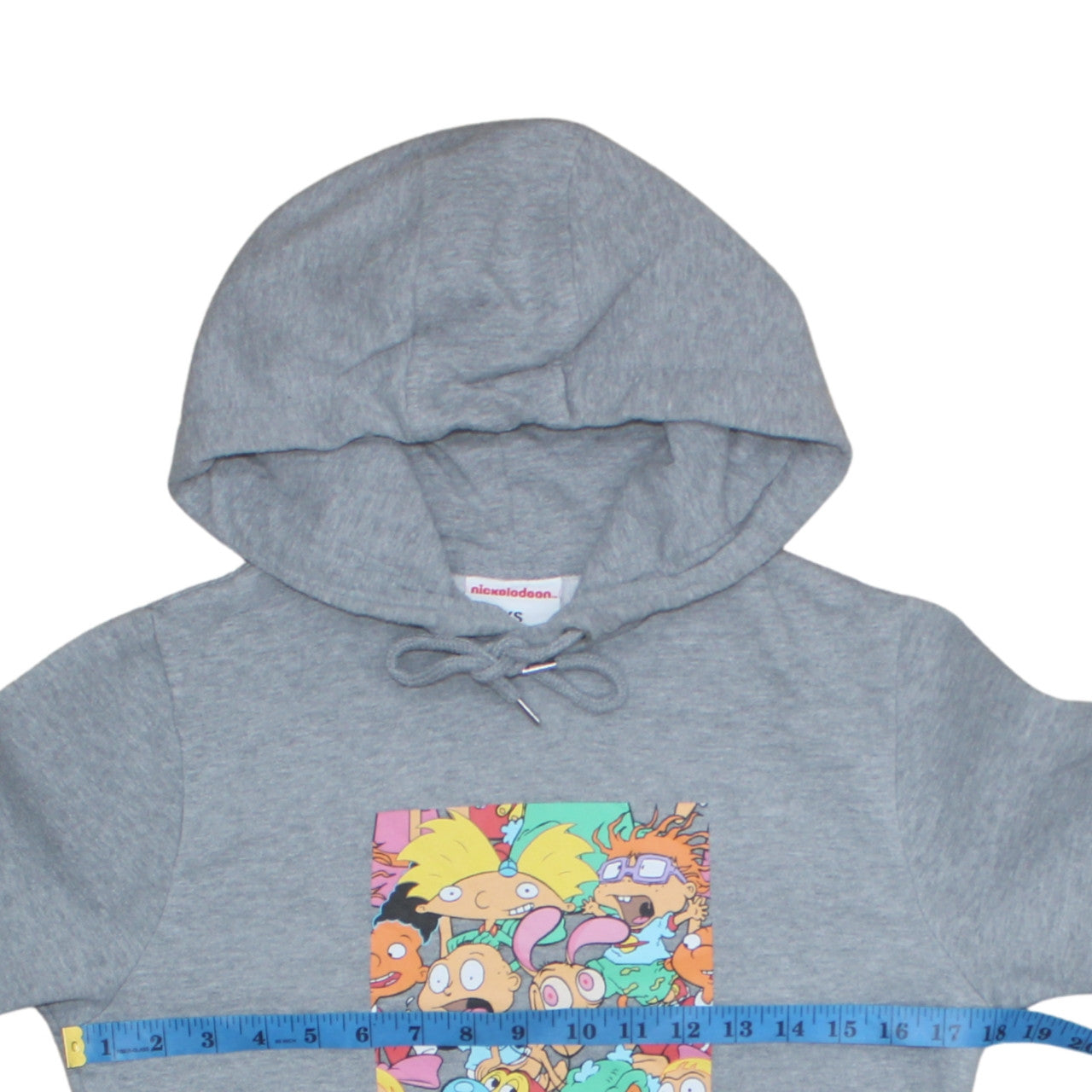 Nickelodeon Womens Grey XS Pullover Hoodie Cartoon Print