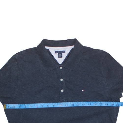Tommy Hilfiger Men's Black XL Cotton Polo Shirt Classic Logo
