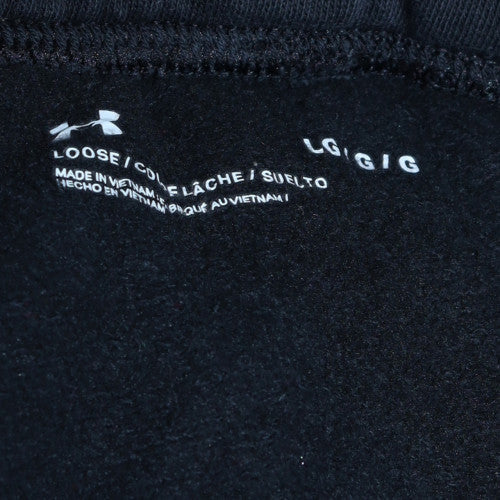 Under Armour Men Black L Jogger Sweatpants Loose Fit Activewear