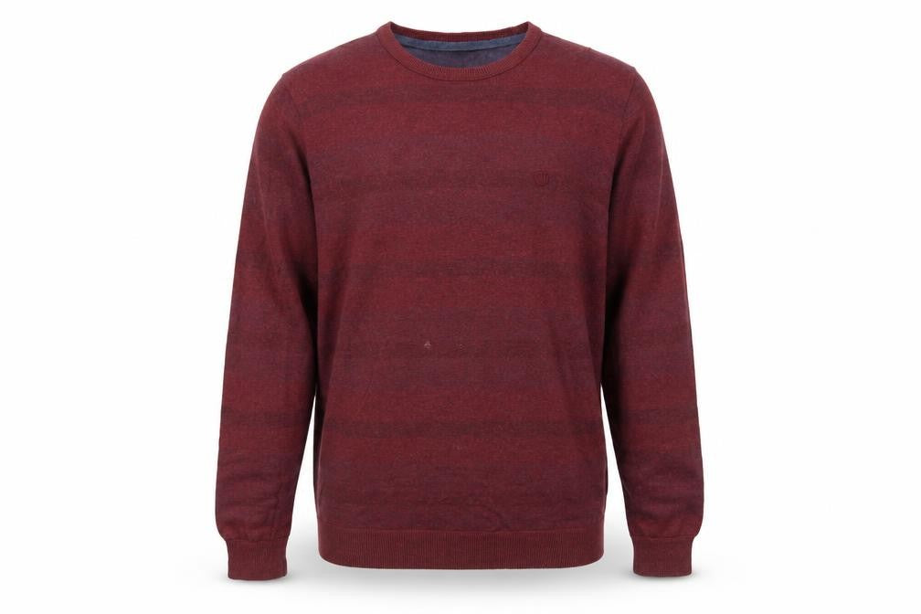 Climb High Dig Deep Ski Steep Men’s Red Wool Cotton Crew Neck Jumper L
