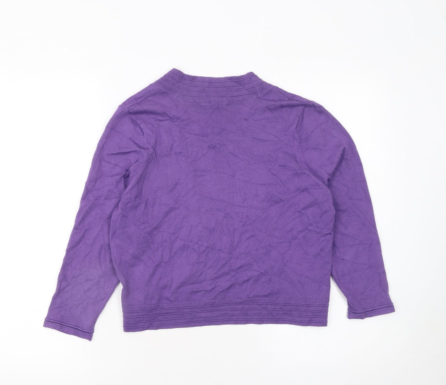 Marks and Spencer Women's Purple Knit Cardigan Size 14