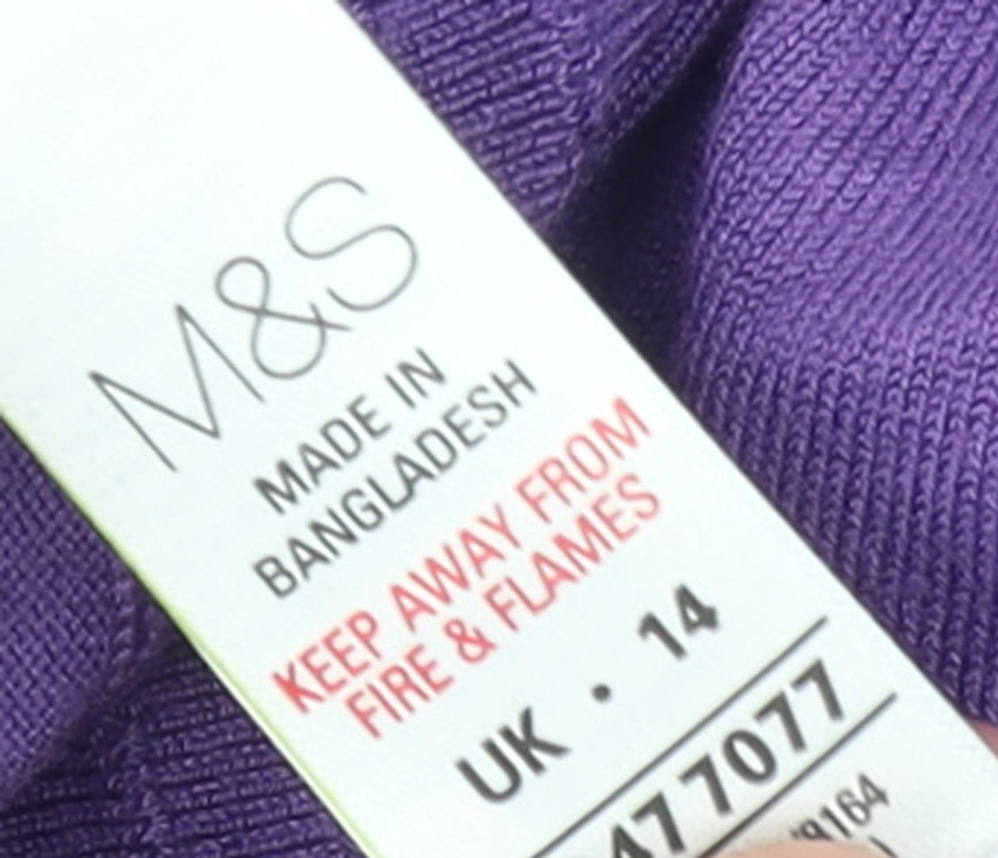 Marks and Spencer Women's Purple Knit Cardigan Size 14