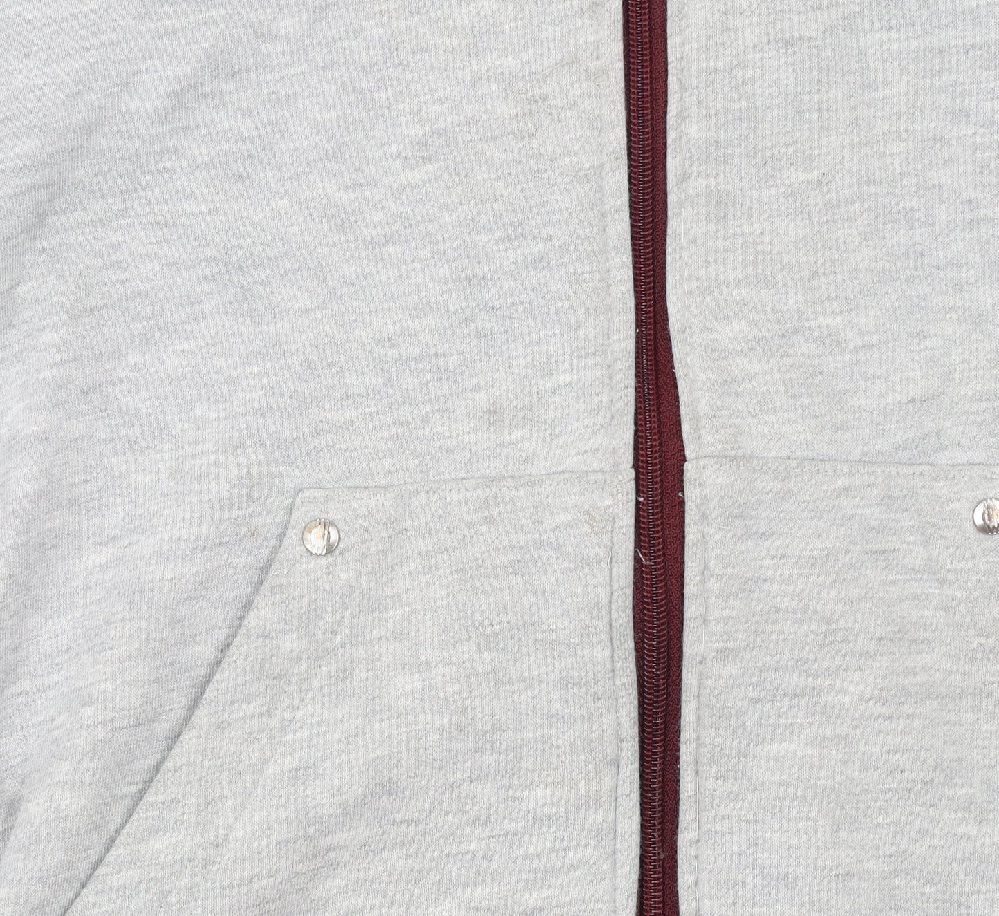 Adidas Boys Grey Full Zip Hoodie 11-12 Years Sports Casual Fleece