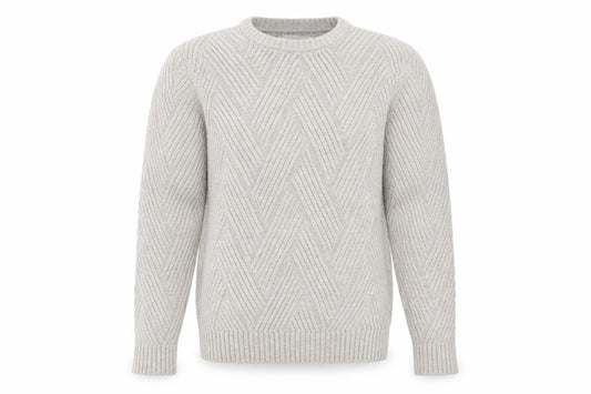 Hollister Men’s Beige Knit Crew Neck Pullover Jumper Size M
