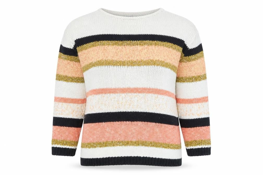 Marks & Spencer Women’s Multicoloured Striped Knit Jumper Size L
