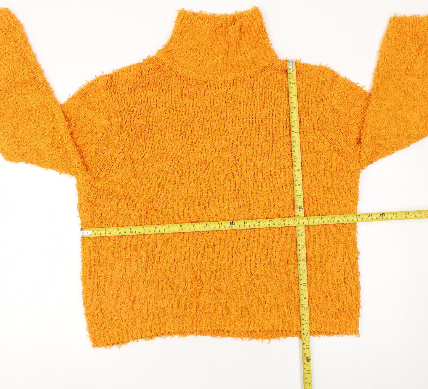 Samsøe Samsøe Women’s Orange Roll Neck Chunky Knit Jumper XS