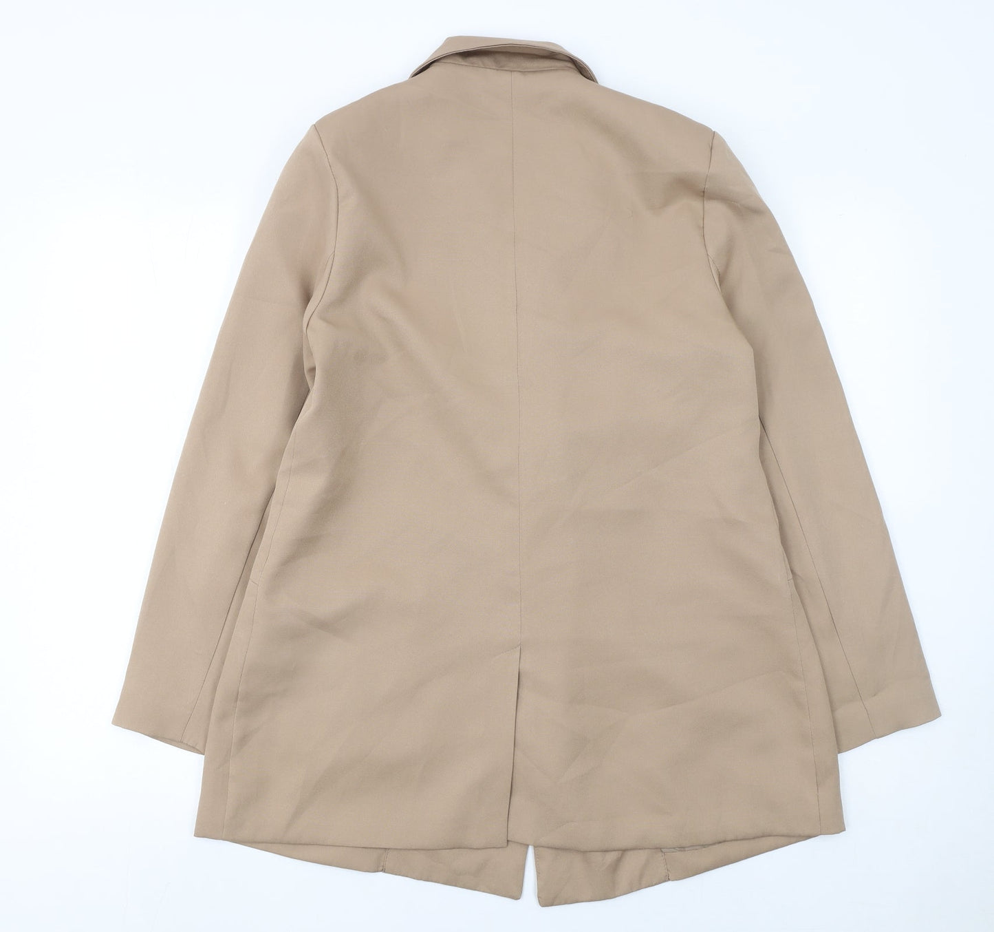 Missguided Women’s Beige Double-Breasted Blazer UK 10 Regular Fit