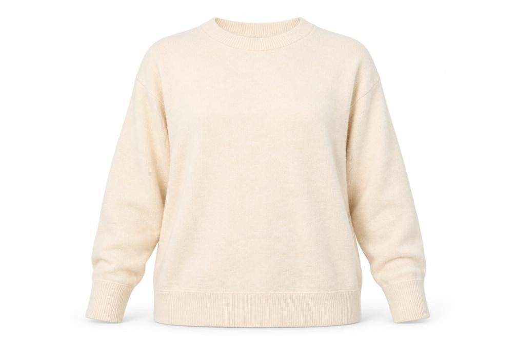 River Island Women Beige Relaxed Knit Crew Neck Jumper Size S