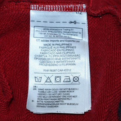Additional view of Adidas boys’ red camo crew neck pullover sweatshirt, size 146