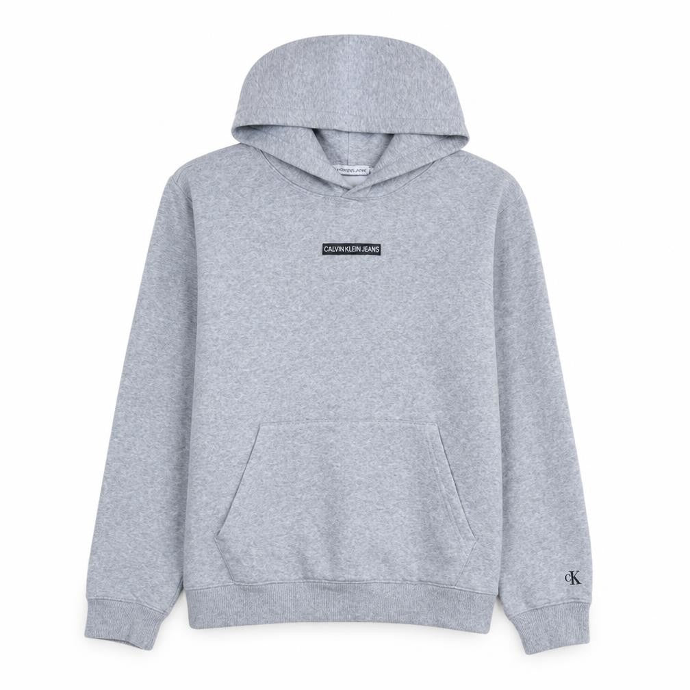 Calvin Klein Jeans Womens Grey Pullover Hoodie Size 14 Classic Fit