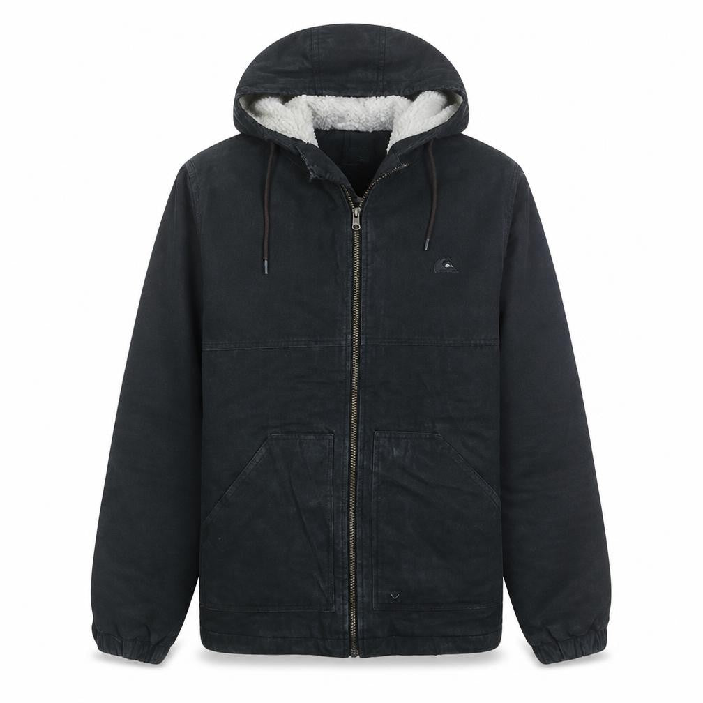 Quiksilver Men's Black XS Hooded Lined Polyester Casual Jacket