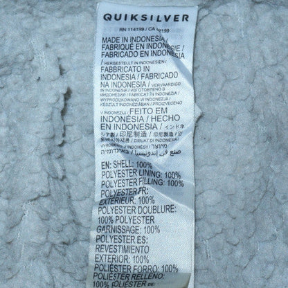Quiksilver Men's Black XS Hooded Lined Polyester Casual Jacket