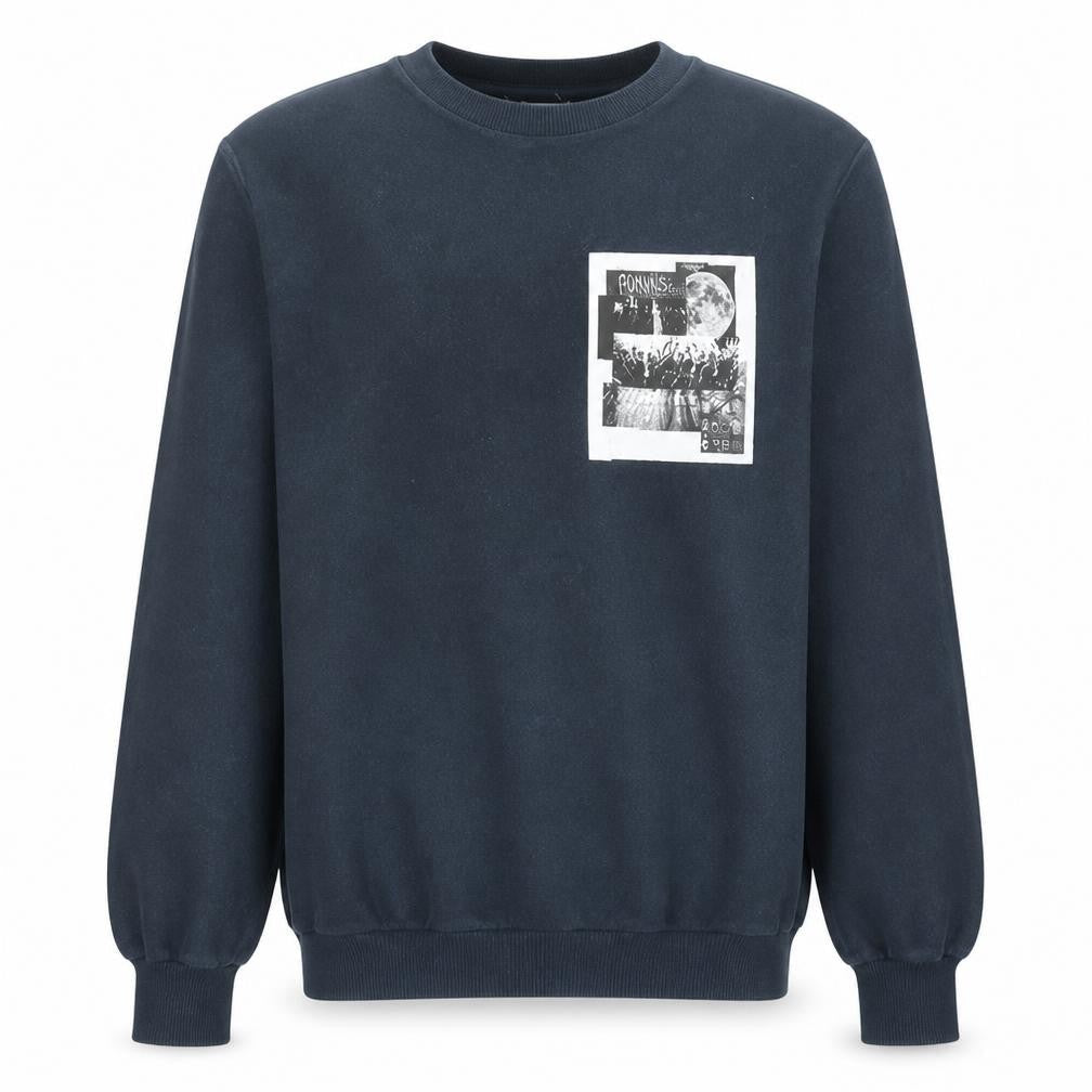 Cedarwood State Mens Black Punks Graphic Crew Neck Sweatshirt M