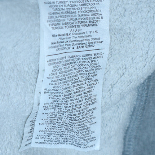 Nike Mens Grey Pullover Hoodie M Logo Fleece Sweatshirt