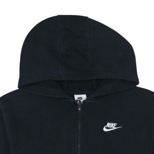 Nike Boys Black Full Zip Hoodie Fleece Sweatshirt 8-9 Years