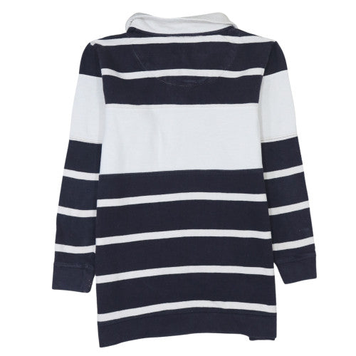 Next Womens Blue White Striped Cotton 3/4 Sleeve Nightshirt Size 10