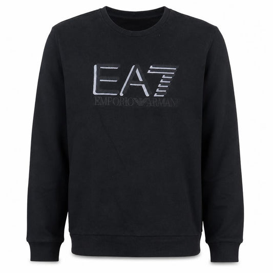 Emporio Armani Men’s Black Crew Neck Logo Sweatshirt Size M